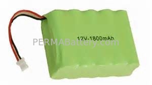 КИТАЙ Блок батарей NiMH AA12V 1800mAh с зеленым сокращением и разъемом PVC поставщик
