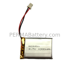 КИТАЙ Ориентированный на заказчика блок батарей Li-Полимера 603450 3.7V 1000mAh с PCB и разъемом поставщик