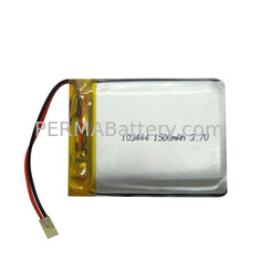 КИТАЙ Ориентированный на заказчика блок батарей Li-Полимера 103444 3.7V 1500mAh с PCB и разъемом поставщик