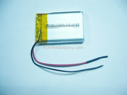 КИТАЙ Перезаряжаемые блок батарей Li-Полимера 603450 3.7V 1100mAh с PCB и ведущими проводами поставщик