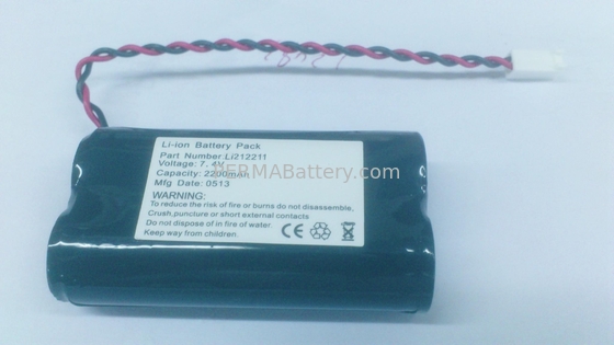 КИТАЙ Высокомарочный блок батарей Li-иона 18650 7.4V 2200mAh с PCB и разъемом поставщик