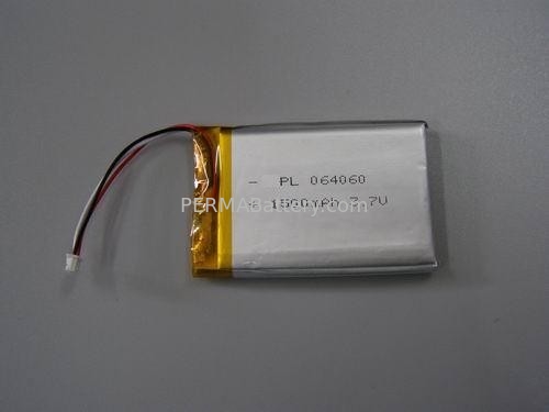 КИТАЙ Блок батарей полимера 064060 3.7V 1500mAh лития с внешним предохранением и разъемом поставщик